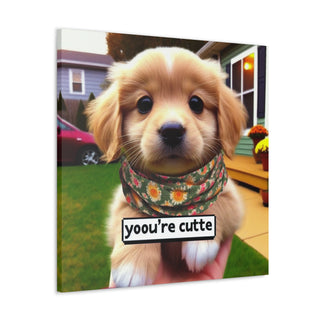 Sweet Paws: The Adorable Adventures of a Playful Pup- Canvas