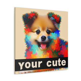 "Curious Canine Cuteness: Playful Pups in Perfect Pastels"- Canvas