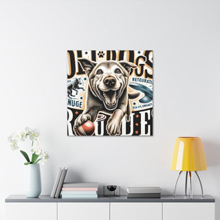 "Age is Just a Number: Celebrating the Reign of Old Dogs"- Canvas