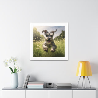 "Mini Schnauzer Joyful Pasture"