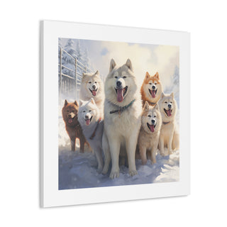 "Dazzling Doggies Snowscape"