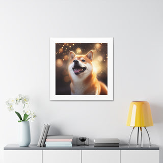 "Shiba's Happy Canvas Print"