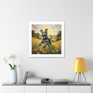 "Joyful Miniature Schnauzer Print"