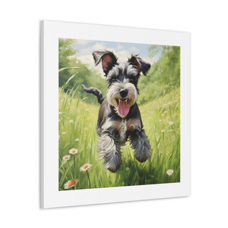 Joyful Schnauzer Meadow Print