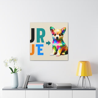 Puppylove Delight: Your Cute Canine Companion- Canvas