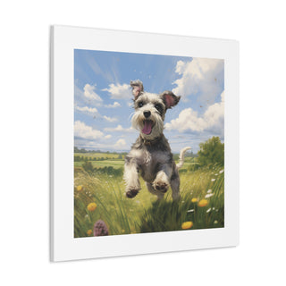 "Merry Miniature Schnauzer Print"