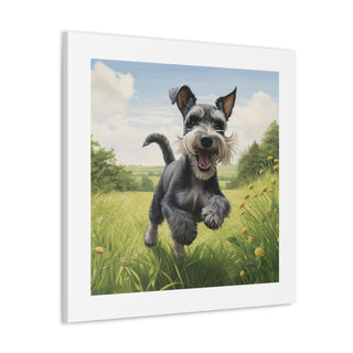 Joyful Schnauzer Print.