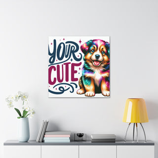 "Cutie Paws: Playful Puppy Edition"- Canvas