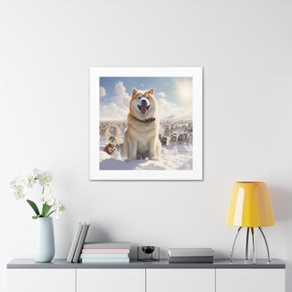 Pup-filled Polar Print