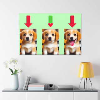 "Cuddly Canines: The Joyful Journey of Your Cute Puppy"- Canvas