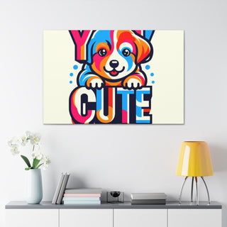 "Cuteness Overload: Meet Furry the Adorable Puppy"- Canvas