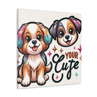 Puppy Paws and Playful Wags- Canvas