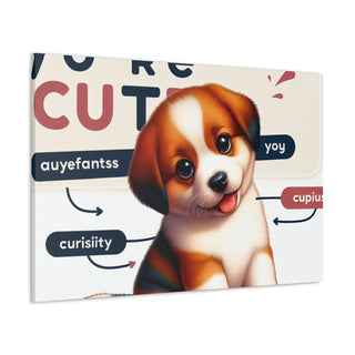 "Cutie Paws: Where Puppy Love Reigns Supreme"- Canvas