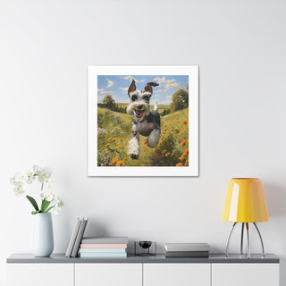 " Joyful Miniature Schnauzer Print"