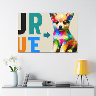 Puppylove Delight: Your Cute Canine Companion- Canvas