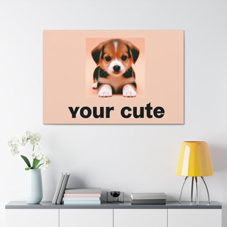 "Cuddly Canine Cutie"- Canvas