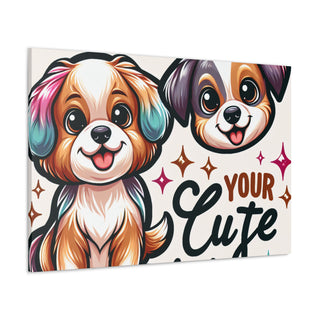 Puppy Paws and Playful Wags- Canvas