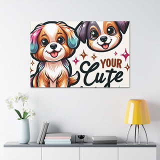 Puppy Paws and Playful Wags- Canvas