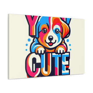 "Cuteness Overload: Meet Furry the Adorable Puppy"- Canvas