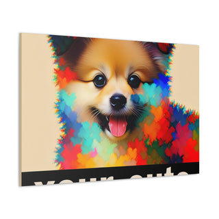 "Curious Canine Cuteness: Playful Pups in Perfect Pastels"- Canvas