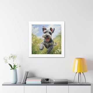 Vibrant Schnauzer Joy Print