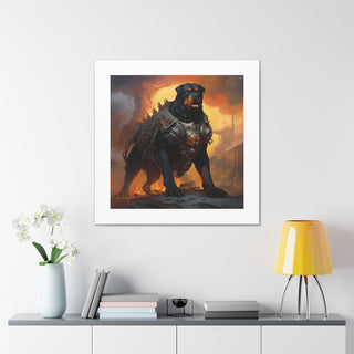 "Brave Canine Battle-Print"