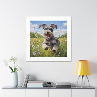 Vibrant Schnauzer Pasture Print