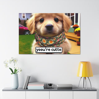 Sweet Paws: The Adorable Adventures of a Playful Pup- Canvas