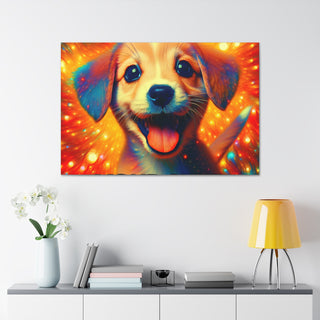 "Cuddly Canini"- Canvas