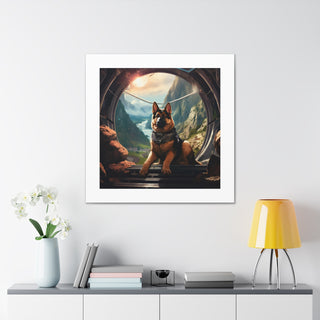 "Futuristic Shepherd Realism Print"