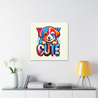 "Cuteness Overload: Meet Furry the Adorable Puppy"- Canvas