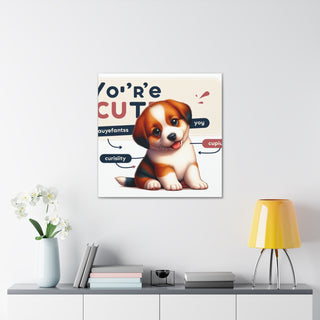 "Cutie Paws: Where Puppy Love Reigns Supreme"- Canvas