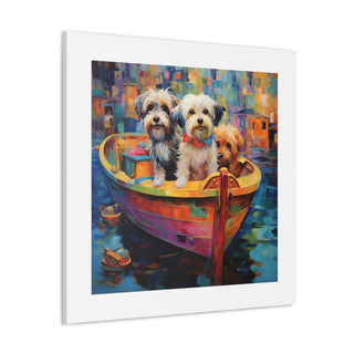 "Fauvist Dogs in a Boat"