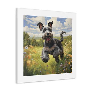 "Mini Schnauzer Joyful Moment"