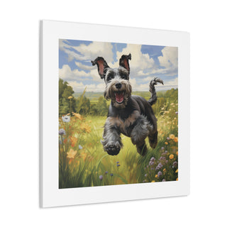 "Mini Schnauzer Joyful Moment"