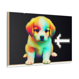 "Cuddle Pups: Adorable text and playful pups guaranteed to brighten your day!"- Canvas