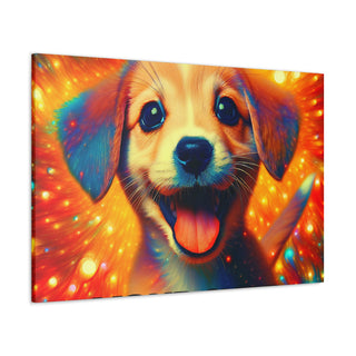 "Cuddly Canini"- Canvas