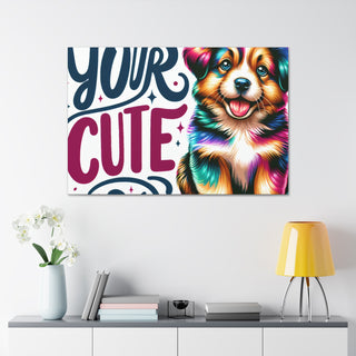 "Cutie Paws: Playful Puppy Edition"- Canvas