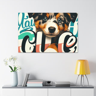 "Cuddly Canines: Your Cute Pup Adventure"- Canvas