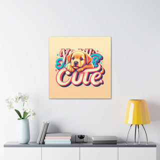 "Cutie Paws: A Playful Puppy Adventure"- Canvas