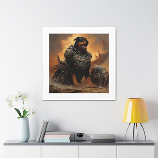 Armored Rottweiler Warfare Print