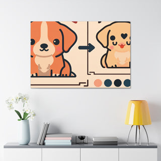 "Cuddle Paws: The Adorable Adventures of Your Cute Canine Companion"- Canvas