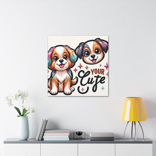 Puppy Paws and Playful Wags- Canvas