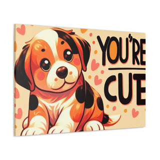 "Cuddly Canines: The Playful Pups of 'Your Cute'"- Canvas