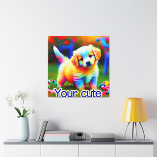 "Cuddly Canine Couture: The Adorable Adventures of Your Cute Pup"- Canvas