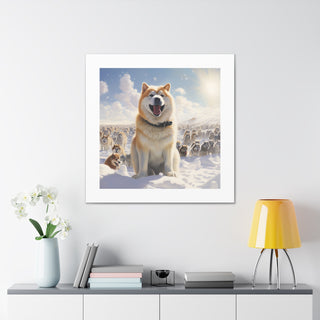 Pup-filled Polar Print