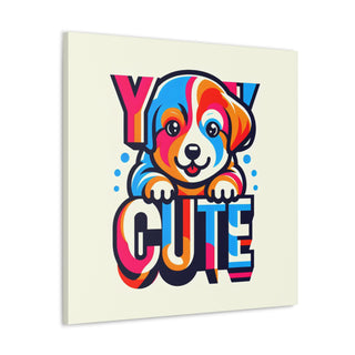 "Cuteness Overload: Meet Furry the Adorable Puppy"- Canvas