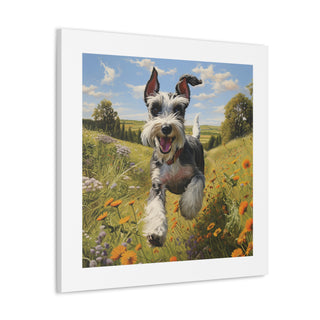 " Joyful Miniature Schnauzer Print"