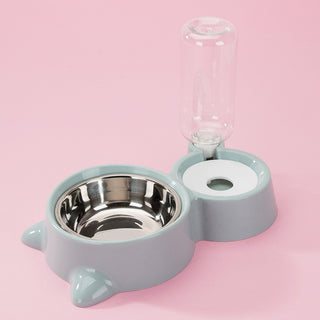 Durable Pet Drinking Feeder in Pink - Perfect for Cats and Dogs