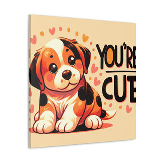 "Cuddly Canines: The Playful Pups of 'Your Cute'"- Canvas